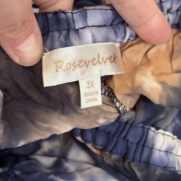 Rosevelvet‎ Jumpsuit 3X Tie Dye Wide Leg Backless Island Beachy Boho Festival - Picture 11 of 13